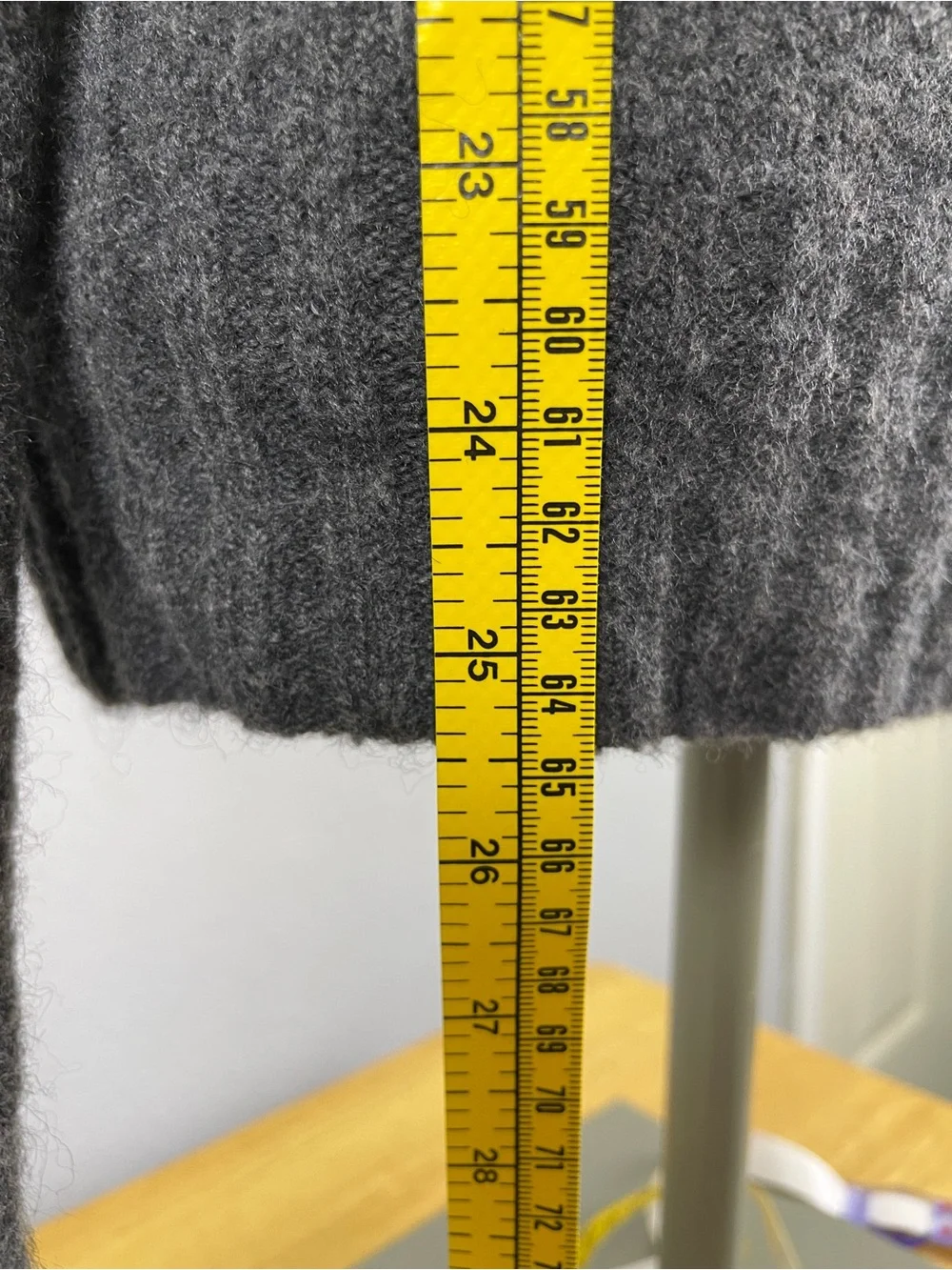 J. Crew Women's Merino Wool Blend  Charcoal Gray Turtleneck Sweater Size Small